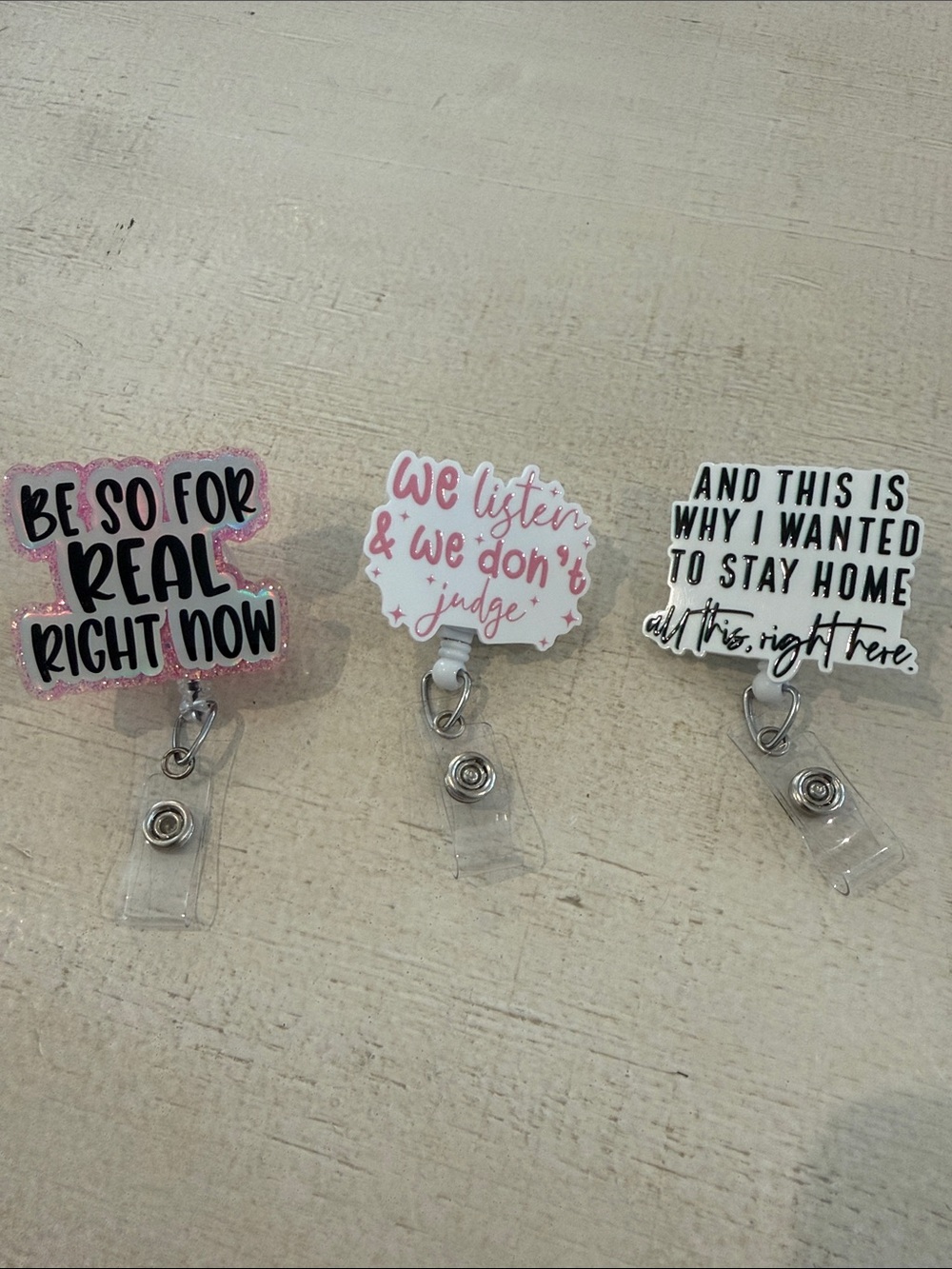 Cute Badge Reel Set